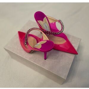 Hot Pink Jimmy Choo Bing 100 Embellished